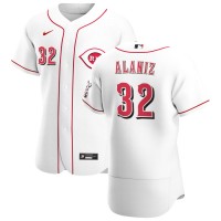 Cincinnati Cincinnati Reds #32 R.J. Alaniz Men's Nike White Home 2020 Authentic Player MLB Jersey