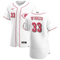Cincinnati Cincinnati Reds #33 Jesse Winker Men's Nike White Home 2020 Authentic Player MLB Jersey