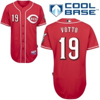 Cincinnati Reds #19 Joey Votto Red Cool Base Stitched MLB Jersey