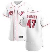 Cincinnati Cincinnati Reds #47 Sal Romano Men's Nike White Home 2020 Authentic Player MLB Jersey