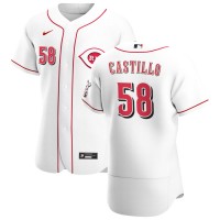 Cincinnati Cincinnati Reds #58 Luis Castillo Men's Nike White Home 2020 Authentic Player MLB Jersey