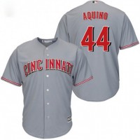 Cincinnati Reds #44 Aristides Aquino Grey New Cool Base Stitched MLB Jersey