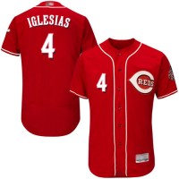 Cincinnati Reds #4 Jose Iglesias Red Flexbase Authentic Collection Stitched MLB Jersey