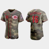 Cincinnati Cincinnati Reds #16 Tucker Barnhart Men's Nike 2021 Armed Forces Day Authentic MLB Jersey -Camo
