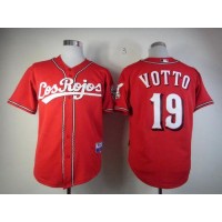 Cincinnati Reds #19 Joey Votto Red Alternate Los Rojos Cool Base Stitched MLB Jersey