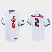 Cincinnati Cincinnati Reds #2 Nick Castellanos 2021 Mlb All Star Game Fan's Version White Jersey