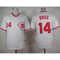 Cincinnati Reds #14 Pete Rose White 1990 Turn Back The Clock Stitched MLB Jersey