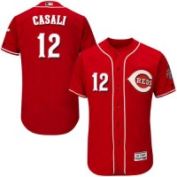 Cincinnati Reds #12 Curt Casali Red Flexbase Authentic Collection Stitched MLB Jersey