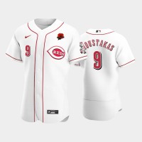 Cincinnati Cincinnati Reds #9 Mike Moustakas Men's Nike Authentic 2021 Memorial Day MLB Jersey - White