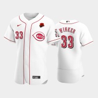 Cincinnati Cincinnati Reds #33 Jesse Winker Men's Nike Authentic 2021 Memorial Day MLB Jersey - White