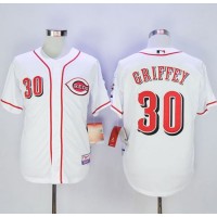 Cincinnati Reds #30 Ken Griffey White Cool Base Stitched MLB Jersey