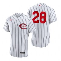 Cincinnati Cincinnati Reds #28 Austin Romine Men's 2022 Field of Dreams MLB Authentic Jersey - White