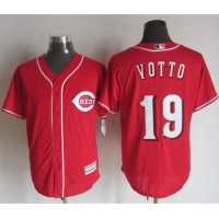 Cincinnati Reds #19 Joey Votto Red New Cool Base Stitched MLB Jersey