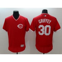 Cincinnati Reds #30 Ken Griffey Red Flexbase Authentic Collection Cooperstown Stitched MLB Jersey