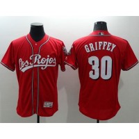 Cincinnati Reds #30 Ken Griffey Red Flexbase Authentic Collection Los Rojos Stitched MLB Jersey