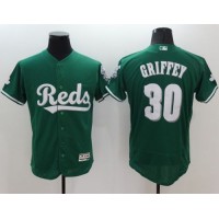 Cincinnati Reds #30 Ken Griffey Green Celtic Flexbase Authentic Collection Stitched MLB Jersey