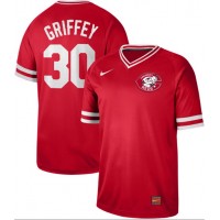Nike Cincinnati Reds #30 Ken Griffey Red Authentic Cooperstown Collection Stitched MLB Jersey