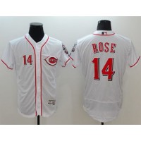 Cincinnati Reds #14 Pete Rose White Flexbase Authentic Collection Stitched MLB Jersey