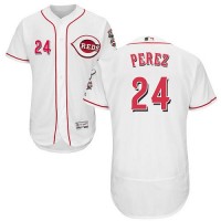 Cincinnati Reds #24 Tony Perez White Flexbase Authentic Collection Stitched MLB Jersey