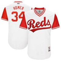 Cincinnati Reds #34 Homer Bailey White 
