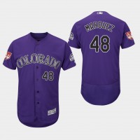 Colorado Rockies #48 German Marquez Purple 2019 Spring Training Flex Base Stitched MLB Jersey