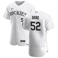 Colorado Colorado Rockies #52 Daniel Bard Men's Nike White Home 2020 Authentic Player MLB Jersey
