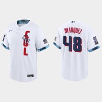 Colorado Colorado Rockies #48 German Marquez 2021 Mlb All Star Game Fan's Version White Jersey