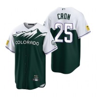 Colorado Colorado Rockies #25 C.J. Cron Green Men's MLB Nike 2022 City Connect Game Jersey