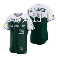 Colorado Colorado Rockies #19 Charlie Blackmon Green Men's MLB Nike Authentic 2022 City Connect Jersey