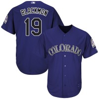 Colorado Rockies #19 Charlie Blackmon Purple New Cool Base Stitched MLB Jersey