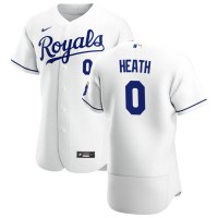 Kansas City Kansas City Royals #0 Nick Heath Men's Nike White Home 2020 Authentic Player MLB Jersey