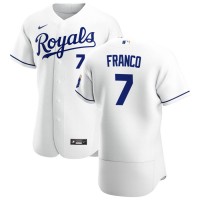 Kansas City Kansas City Royals #7 Maikel Franco Men's Nike White Home 2020 Authentic Player MLB Jersey