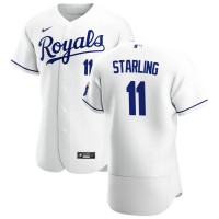 Kansas City Kansas City Royals #11 Bubba Starling Men's Nike White Home 2020 Authentic Player MLB Jersey