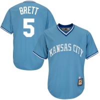 Kansas City Kansas City Royals #5 George Brett Majestic Cool Base Cooperstown Collection Player Jersey Blue