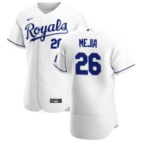 Kansas City Kansas City Royals #26 Erick Mejia Men's Nike White Home 2020 Authentic Player MLB Jersey