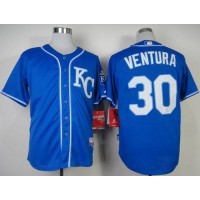 Kansas City Royals #30 Yordano Ventura Light Blue Alternate 2 Cool Base Stitched MLB Jersey