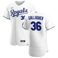 Kansas City Kansas City Royals #36 Cam Gallagher Men's Nike White Home 2020 Authentic Player MLB Jersey