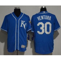 Kansas City Royals #30 Yordano Ventura Royal Blue Flexbase Authentic Collection Stitched MLB Jersey