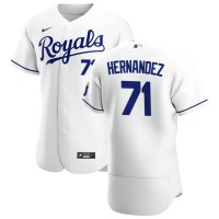 Kansas City Kansas City Royals #71 Carlos Hernandez Men's Nike White Home 2020 Authentic Player MLB Jersey