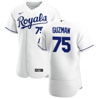 Kansas City Kansas City Royals #75 Jeison Guzman Men's Nike White Home 2020 Authentic Player MLB Jersey