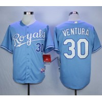 Kansas City Royals #30 Yordano Ventura Light Blue Cool Base Stitched MLB Jersey