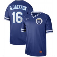 Nike Kansas City Royals #16 Bo Jackson Royal Authentic Cooperstown Collection Stitched MLB Jersey