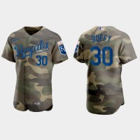 Kansas City Kansas City Royals #30 Danny Duffy Men's Nike 2021 Armed Forces Day Authentic MLB Jersey -Camo