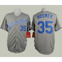 Kansas City Royals #35 Eric Hosmer Grey Road Cool Base Stitched MLB Jersey