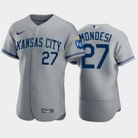 Kansas City Kansas City Royals #27 Adalberto Mondesi Men's Nike 2022 Authentic Gray Jersey