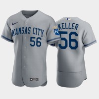 Kansas City Kansas City Royals #56 Brad Keller Men's Nike 2022 Authentic Gray Jersey