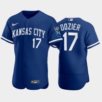 Kansas City Kansas City Royals #17 Hunter Dozier Men's Nike Authentic 2022 Royal Blue Jersey