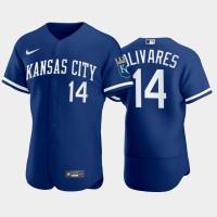 Kansas City Kansas City Royals #14 Edward Olivares Men's Nike Authentic 2022 Royal Blue Jersey