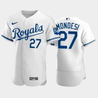 Kansas City Kansas City Royals #27 Adalberto Mondesi Men's Nike Game Replica 2022 City Connect White Jersey