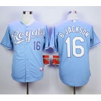 Kansas City Royals #16 Bo Jackson Light Blue 1985 Turn Back The Clock Stitched MLB Jersey